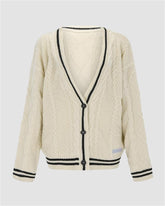 Star Patched Cable Cardigan